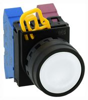IDEC YW1B-M1W 开关致动器, 塑料, 白色, Idec 22mm直径YW系列按钮开关, IP65, YW1B-M1x Series