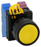 IDEC YW1B-M1Y 开关致动器, 塑料, 黄色, Idec 22mm直径YW系列按钮开关, IP65, YW1B-M1x Series