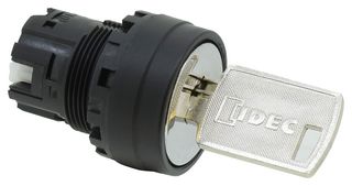 IDEC YW1K-21B 开关致动器, 塑料, 2路, Idec 22mm直径YW系列钥匙选择器开关, IP65, YW Series