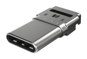GCT USB4155-03-C 连接器, USB, 5A, 48V, 240W, USB C, USB 3.2, 插头, 24 路, 表面安装, 通孔安装, 水平