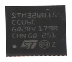 STMICROELECTRONICS STM32WB15CCU6E MCU, 特定应用, 32 位, 无线 MCU, 64 MHz, 48KB RAM/320 KB程序, UFQFPN-EP-48