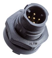 AMPHENOL LTW AZ-17PMMP-QC8001 圆形连接器, Standard Circular Connector, X-Lok Mini Series, 电路板安装插头, 17 触点, 焊接引脚, 推式锁