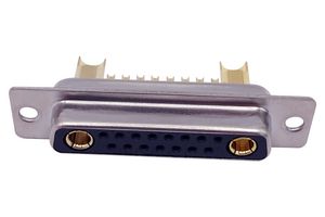 NORCOMP 680M17W2203L201 连接器, 组合式D-SUB, Power-D 680M Series, DB-17W2, 插座, 17 触点, 15信号, 2电源, 焊接