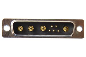 NORCOMP 680M9W4103L401 连接器, 组合式D-SUB, Power-D 680M Series, DB-9W4, 插头, 9 触点, 5信号, 4电源, 焊接杯