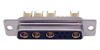 NORCOMP 680M9W4203L401 连接器, 组合式D-SUB, Power-D 680M Series, DB-9W4, 插座, 9 触点, 5信号, 4电源, 焊接杯