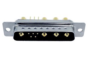 NORCOMP 681M9W4103L001 连接器, 组合式D-SUB, Power-D 681M Series, DB-9W4, 插头, 9 触点, 5信号, 4电源, 焊接