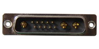 NORCOMP 680M13W3103L411 连接器, 组合式D-SUB, Power-D 680M Series, DB-13W3, 插头, 13 触点, 10信号, 3电源, 焊接杯