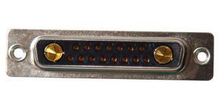 NORCOMP 680M17W2203L411 连接器, 组合式D-SUB, Power-D 680M Series, DB-17W2, 插座, 17 触点, 15信号, 2电源, 焊接杯