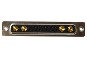 NORCOMP 680M21WA4SL211 连接器, 组合式D-SUB, Power-D 680M Series, DC-21WA4, 插座, 21 触点, 17信号, 4电源, 焊接杯