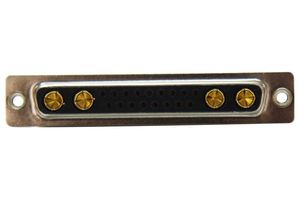 NORCOMP 680M21WA4SL411 连接器, 组合式D-SUB, Power-D 680M Series, DC-21WA4, 插座, 21 触点, 17信号, 4电源, 焊接杯