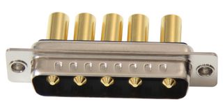 NORCOMP 680M5W5103L411 Combination Layout D Sub Connector, Power-D 680M Series, DB-5W5, Plug, 5 Contacts, 5 Power