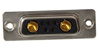 NORCOMP 680M7W2203L211 连接器, 组合式D-SUB, Power-D 680M Series, DA-7W2, 插座, 7 触点, 5信号, 2电源, 焊接杯