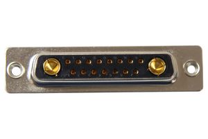 NORCOMP 681M17W2203L011 Combination Layout D Sub Connector, Power-D 681M Series, DB-17W2, Receptacle, 17 Contacts