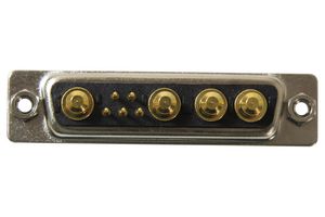 NORCOMP 681M9W4103L011 连接器, 组合式D-SUB, Power-D 681M Series, DB-9W4, 插头, 9 触点, 5信号, 4电源, 焊接