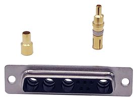 NORCOMP 682M9W4203L001 连接器, 组合式D-SUB, Power-D 682M Series, DB-9W4, 插座, 9 触点, 5信号, 4电源, 焊接杯