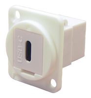 CLIFF ELECTRONIC COMPONENTS CP30201W USB适配器, CSK孔, USB C 插座, USB C 插座, Feedthrough USB C