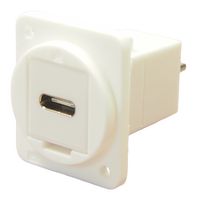 CLIFF ELECTRONIC COMPONENTS CP30211XW USB适配器, 普通孔, USB C 插座, USB C 插头, Feedthrough USB C