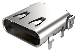 GCT USB4056-03-A 连接器, USB, USB C, USB 3.2, 插座, 24 路, 表面安装, 通孔安装, 直角型