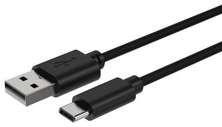 ANSMANN 1700-0130 USB线缆, A型插头至C型插头, 1 m, 3.3 ft, USB 2.0, 黑色