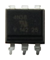 VISHAY 4N38 光电耦合器, 1通道, DIP, 6 引脚, 60 mA, 5 kV, 20 %