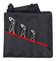 KNIPEX 00 19 55 S8 Pliers Set, 3 Piece, Tool Roll Size M, 125 mm, 180 mm, 250 mm KNIPEX Cobra Wrench Pliers
