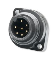 MULTICOMP PRO MP007694 圆形连接器,MP-WA22,面板插头,公,6+PE,螺纹式,焊接,IP67,10A
