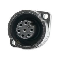 MULTICOMP PRO MP007702 Circular Connector, MP-WA22, Panel Receptacle, Female, 6+PE, Threaded, Solder, IP67, 10A