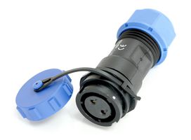 MULTICOMP PRO MP007633 Circular Connector, w/ Cap, Sealed Circular Connector, MP SY17, Cable Mount Receptacle, 2 Contacts