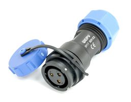 MULTICOMP PRO MP007638 Circular Connector, B Format, w/ Cap, Sealed Circular Connector, MP SY17, Cable Mount Receptacle