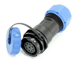 MULTICOMP PRO MP007641 Circular Connector, w/ Cap, Sealed Circular Connector, MP SY17, Cable Mount Receptacle, 9 Contacts