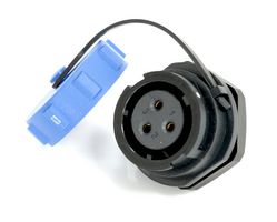 MULTICOMP PRO MP007654 Circular Connector, w/ Cap, Sealed Circular Connector, MP SY17, Panel Mount Receptacle, 3 Contacts