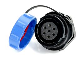 MULTICOMP PRO MP007660 Circular Connector, w/ Cap, Sealed Circular Connector, MP SY17, Panel Mount Receptacle, 7 Contacts
