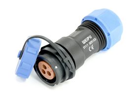 MULTICOMP PRO MP007670 Circular Connector, w/ Cap, Sealed Circular Connector, MP SY17, Cable Mount Receptacle, 3 Contacts