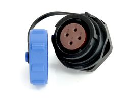 MULTICOMP PRO MP007677 Circular Connector, w/ Cap, Sealed Circular Connector, MP SY17, Panel Mount Receptacle, 4 Contacts