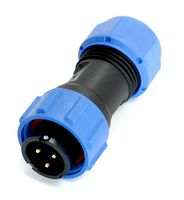 MULTICOMP PRO MP007539 圆形连接器,MP-SP17,插头,公触点,3 路,线缆安装,螺纹式,焊接,IP68,10A