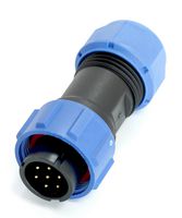 MULTICOMP PRO MP007545 Circular Connector, MP-SP17, Plug, Male Contacts, 7 Way, Cable Mount, Threaded, Solder, IP68, 5A