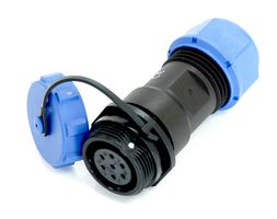 MULTICOMP PRO MP007565 Circular Connector, w/ Cap, Sealed Circular Connector, MP SP17, Cable Mount Receptacle, 7 Contacts