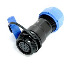 MULTICOMP PRO MP007566 Circular Connector, w/ Cap, Sealed Circular Connector, MP SP17, Cable Mount Receptacle, 9 Contacts