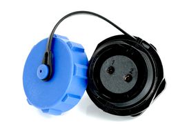MULTICOMP PRO MP007578 Circular Connector, w/ Cap, Sealed Circular Connector, MP SP17, Panel Mount Receptacle, 2 Contacts