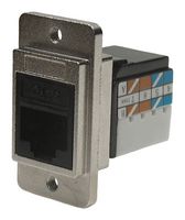 CLIFF ELECTRONIC COMPONENTS CP30727M3 直列式适配器, Cat6, 适配器, 直列式, RJ45, RJ45, Dual Entry Feed Through Series