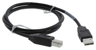 AMP - TE CONNECTIVITY 1487595-3 USB Cable, Type A Plug to Type B Plug, 830 mm, 32.6 ", USB 2.0, Black
