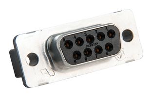 AMP - TE CONNECTIVITY 5747150-2 D Sub Connector, Standard, Receptacle, AMPLIMITE HD-20, 9 Contacts, DE, Solder