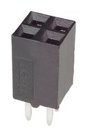 TE CONNECTIVITY - AMP 5-534206-2 PCB插座, 板至板, 2.54 mm, 2 排, 4 触点, 通孔安装, AMPMODU Mod II