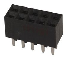 AMP - TE CONNECTIVITY 5-534998-5 PCB插座, 板至板, 2.54 mm, 2 排, 10 触点, 通孔安装, AMPMODU IV