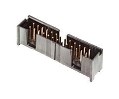 AMP - TE CONNECTIVITY 1761681-5 引脚针座, 线至板, 2.54 mm, 2 排, 14 触点, 通孔直型, AMP-LATCH