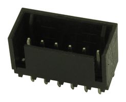 AMP - TE CONNECTIVITY 2-644486-6 引脚针座, 线至板, 2.54 mm, 1 排, 6 触点, 通孔直型, MTA-100
