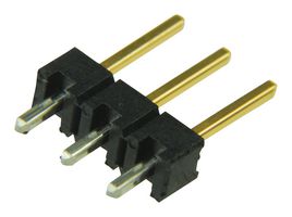 AMP - TE CONNECTIVITY 5-146285-3 引脚针座, 板至板, 2.54 mm, 1 排, 3 触点, 通孔直型, AMPMODU Mod II