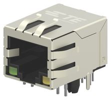 TE CONNECTIVITY 2301994-9 Modular Connector, RJ45 Jack, 1 x 1 (Port), 8P8C, Cat5, Through Hole Mount