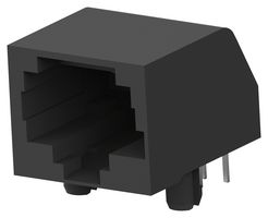 AMP - TE CONNECTIVITY 5555167-1 Modular Connector, RJ45 Jack, 1 x 1 (Port), 8P8C, Cat3, Through Hole Mount