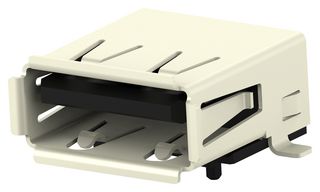 TE CONNECTIVITY 1-292303-6 USB Connector, USB Type A, USB 2.0, Receptacle, 4 Ways, Through Hole Mount, Right Angle